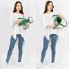Iwafune Canvas Tote Bag Canvas Bag with Zipper Small Domestic Canvas Made in Japan Ship and Rock Basic Tote Women's (Medium Green)