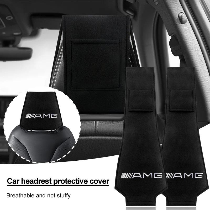 1/2 buc Accesorii Auto Huse Protectoare Tetieră Scaun Pentru Mercedes-Benz AMG C500 C200 C300 A B C E GLA CLA GLK GL ML GLE W204 W205 W203 W211 W212