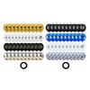 40 Pcs 2025 Graduation Balloons 12 Inch Black Gold Congrats Grad Balloons with Ribbons for Class of 2025 Grad Party Decoration