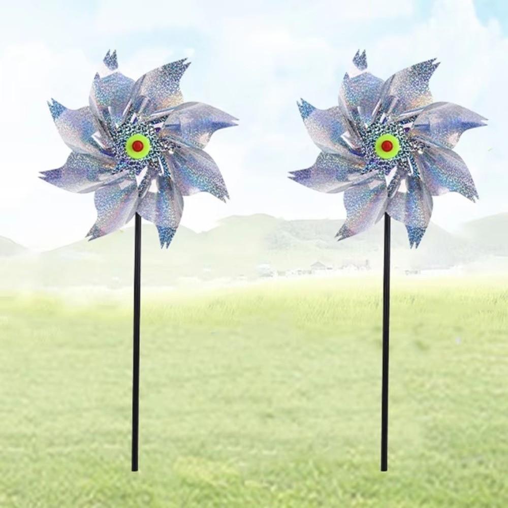 Weatherproof Bird Repeller Pinwheels Anti Birds Windmill Spinner  for Garden Protection