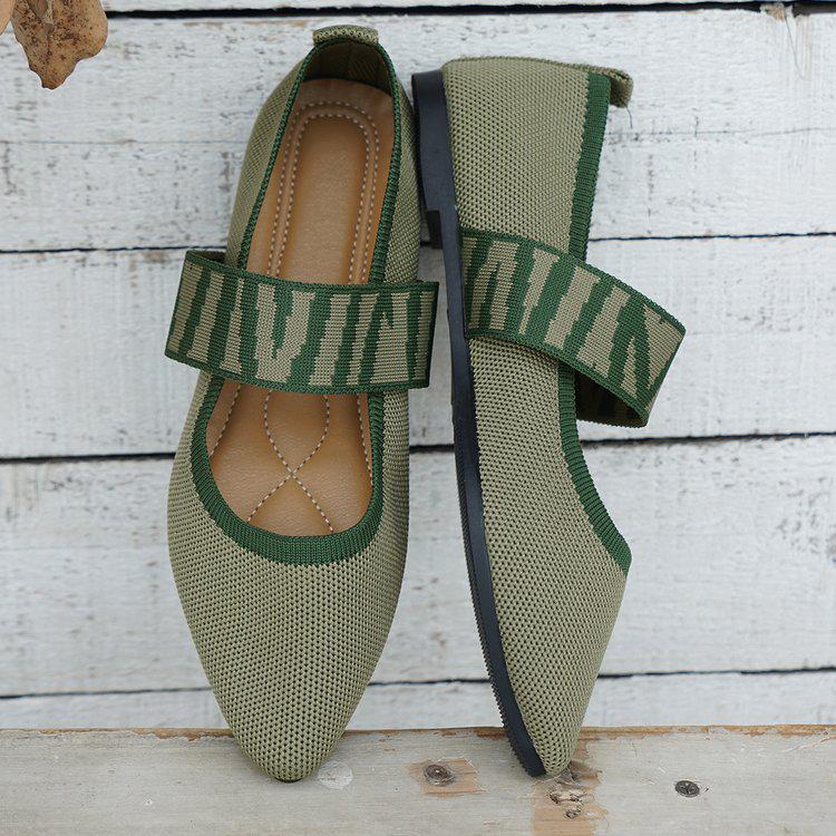 New Women's Soft Sole Wool Knit Slip-On Ballet Flats