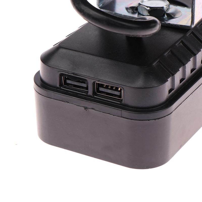 1 Piece Dual Usb Power Bank For Makita Lithium Battery Emergency Lights 2-7Inch Large Lens Car Led Work Lamp Light Torch
