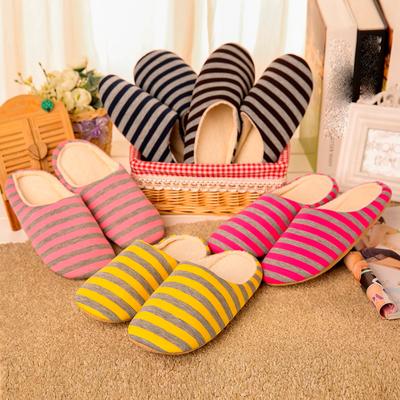Unisex House Slippers Slip-On Anti-Skid Flower Indoor Casual Shoes Snow Slipper