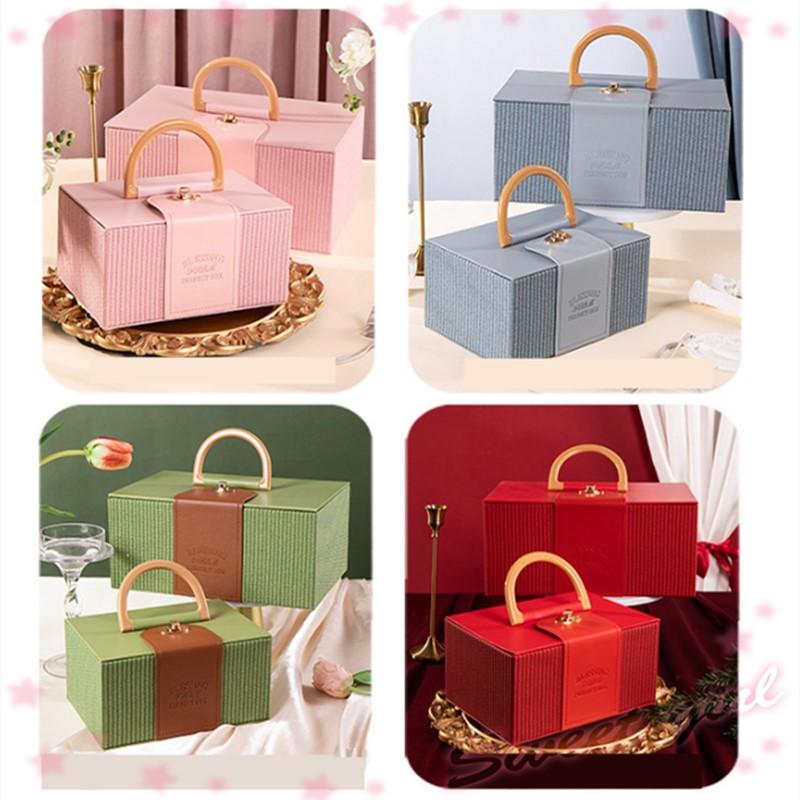 Handheld Gift Box Birthday Gift Packaging Empty Box Large leather Box Wedding candy souvenir Cosmetics storage box