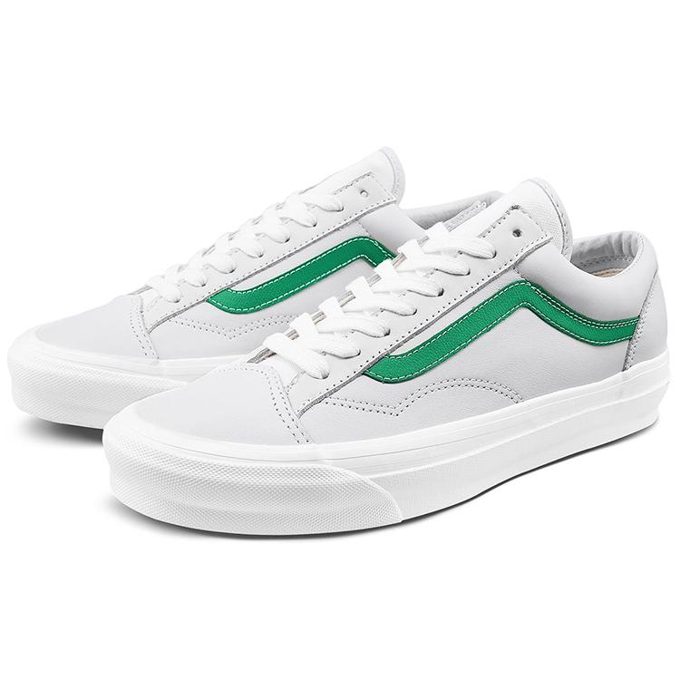 Vans OG Style 36 LX 'True White Green' (Unisex) True White / Green Skateboard Shoes VN0A4BVE21C