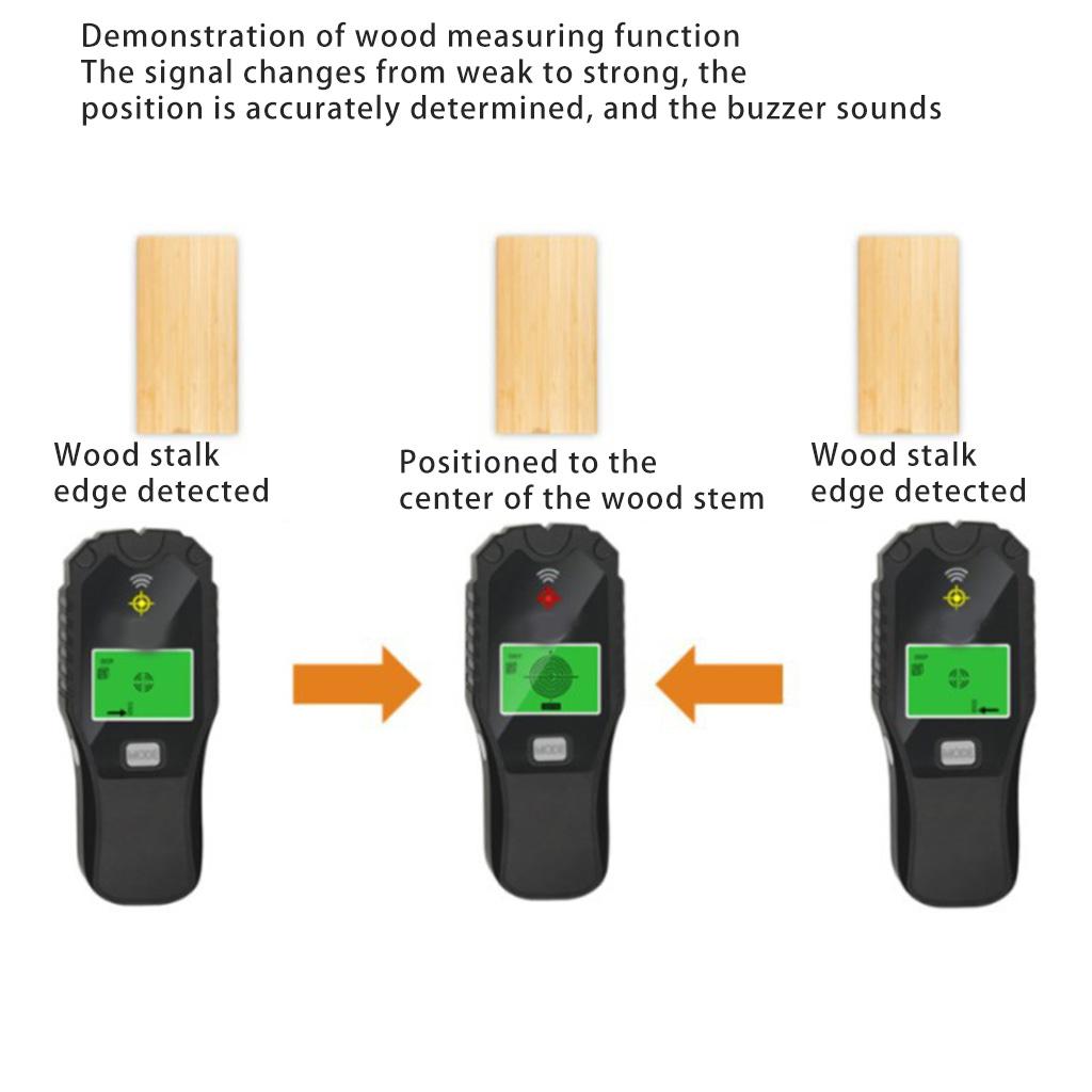 Electronic Stud Sensor Beam Finders Wall Detector Center Finding for W/ LCD Display for Wood AC Wire Metal Studs