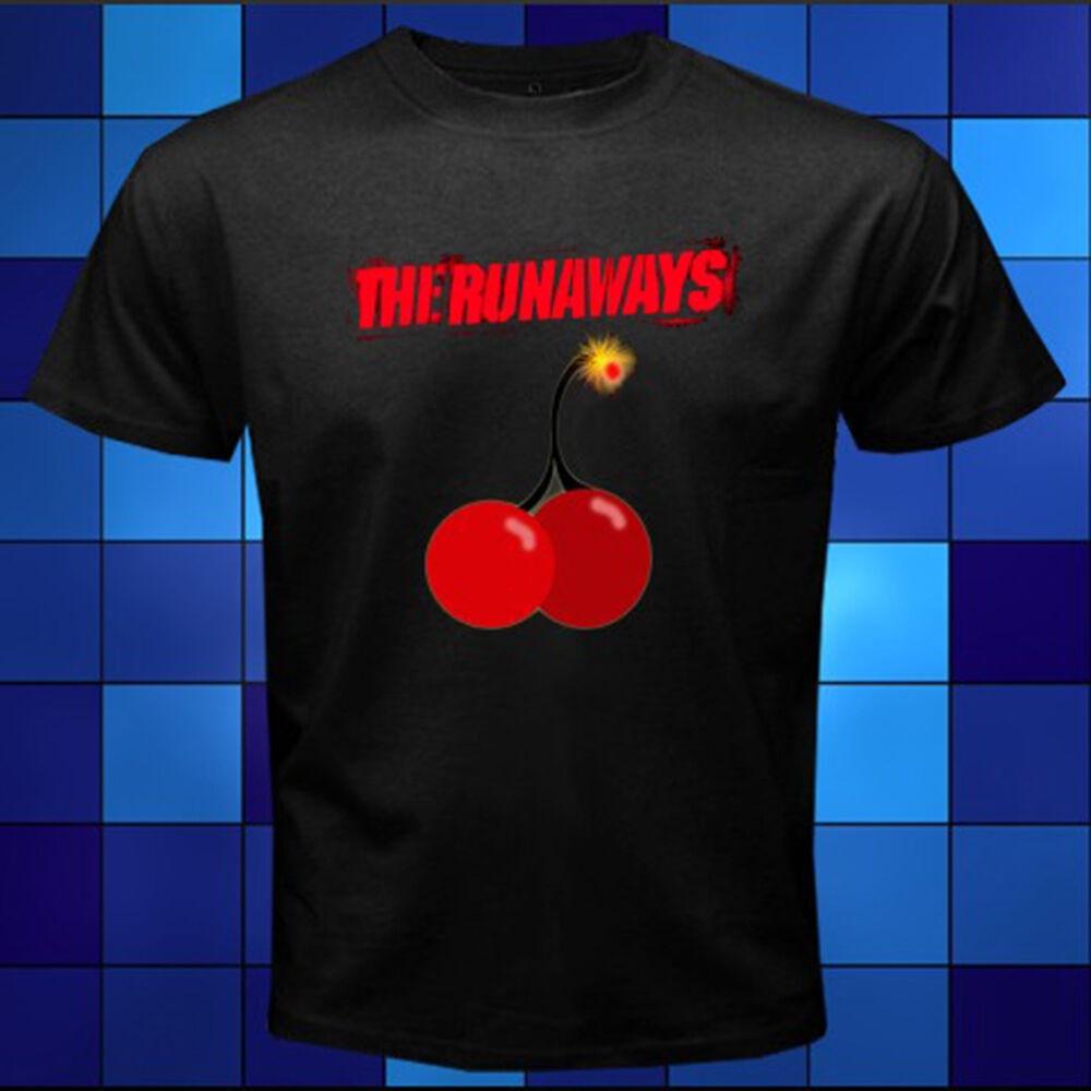 

Черная футболка унисекс с логотипом The Runaways Cherry Bomb Джоан Джетт