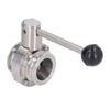 Sanitary Butterfly Clamp Valve with Silicone Washer Stainless Steel Clamp Butterfly Valve