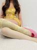 Lace Fishnet Stockings Thin Women Socks Two Wear Design Breathable Slim Knee High Pile Calf Socks For Girls JK Daily Wear