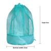 Extra-Large Sand-Resistant Drawstring Beach Backpack Kids Pool Toys Storage Bag For Shell Collecting