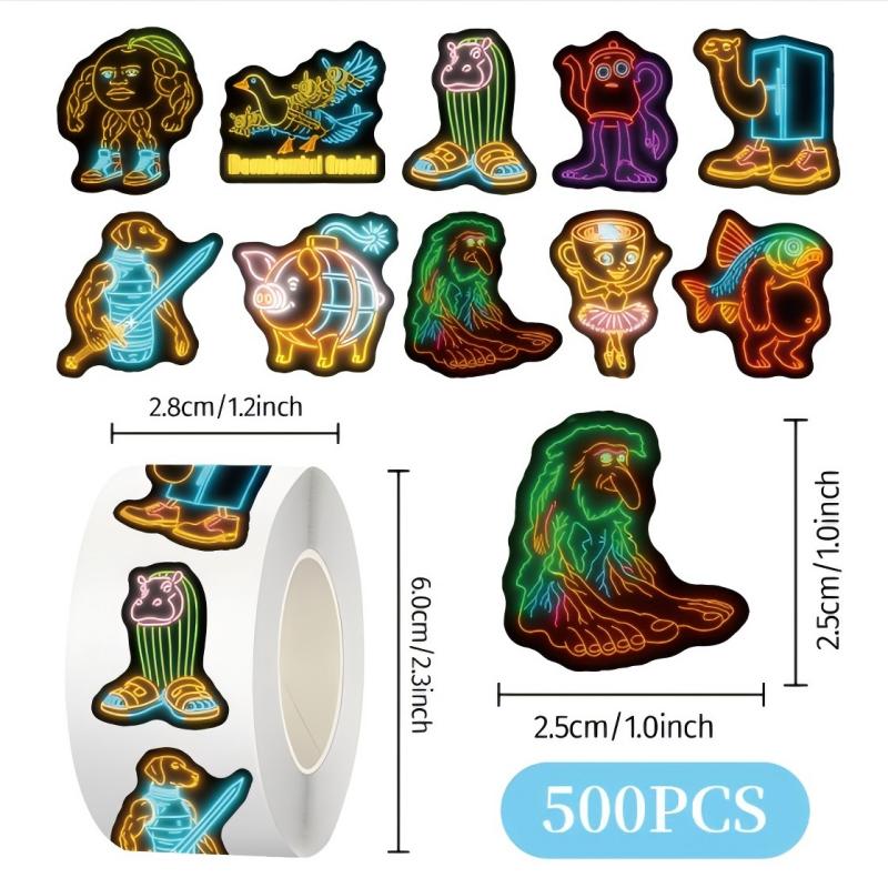 Italiaanse Brainrot Abstracte Dierstickers Tung Tung Tung Sahur Sticker Cartoon Decal DIY Bagage Laptop Mok Decoratie Kerstcadeau