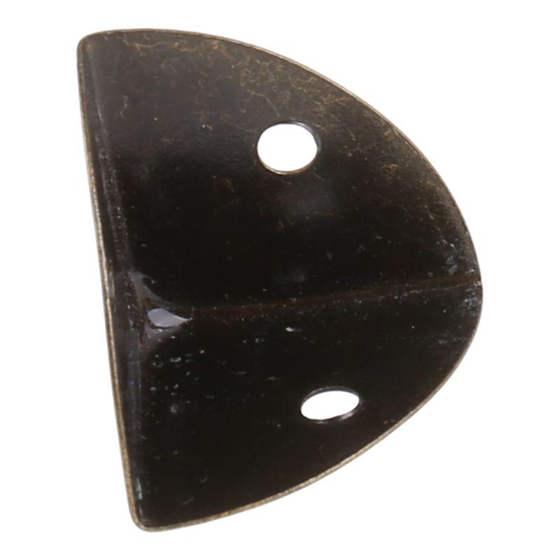 Furniture Corner Protector Antique Bronze Sector Edge Decorative Metal Corner Guard for Storage Box Jewelry for Case Cab
