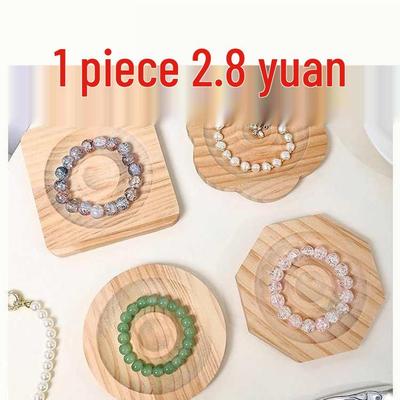 Handmade Solid Wood Jewelry Display Tray for Beads and Bracelets