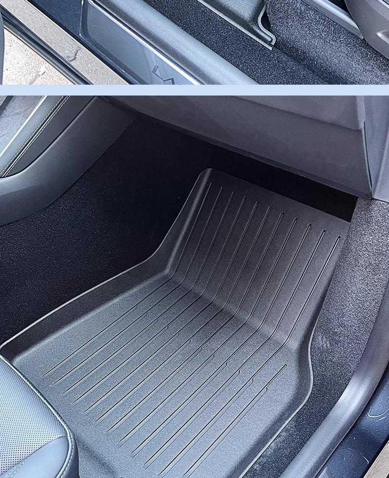TPE Trunk Backrest Pad & Floor Mats for 2025 Tesla Model Y Facelift