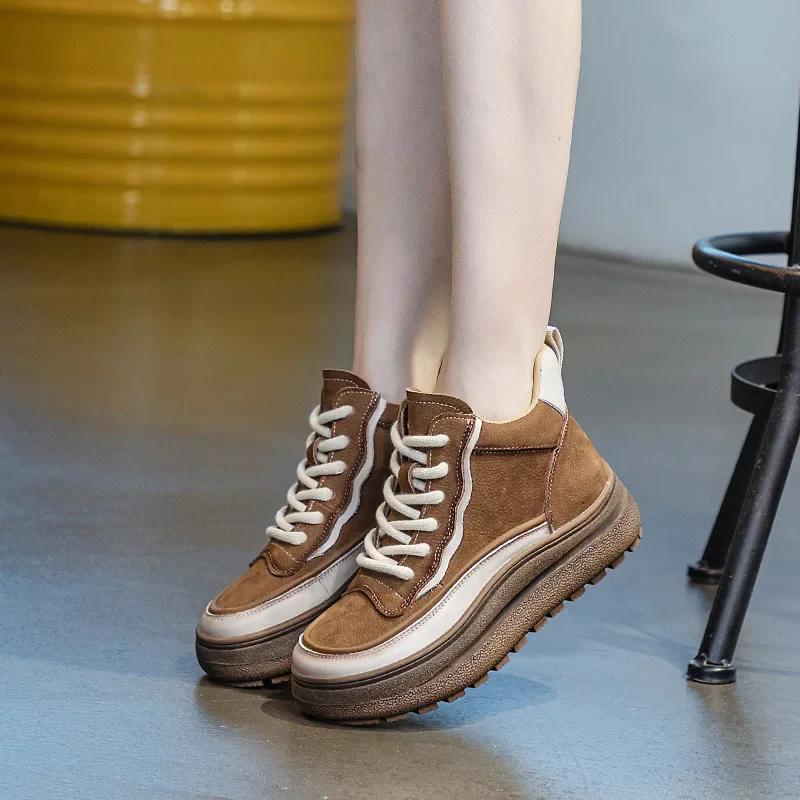 Ботильоны из натуральной коровьей замши — фото 5