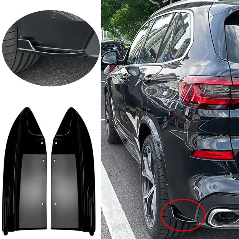 2PCS Rear Bumper Diffuser Splitter Canard Spoiler for BMW X5 G05 M Sport     Car Accessories