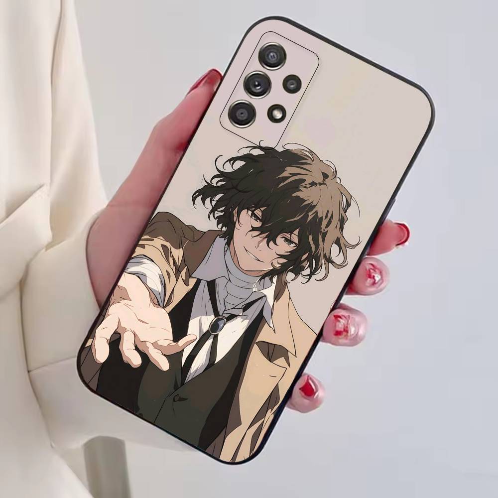 Dazai Osamu Anime Bungo Stray Dogs Phone Case For Samsung S25,S24,S21,S22,S23,S30,Ultra,S20,Plus,Fe,Soft Silicone Black Cover