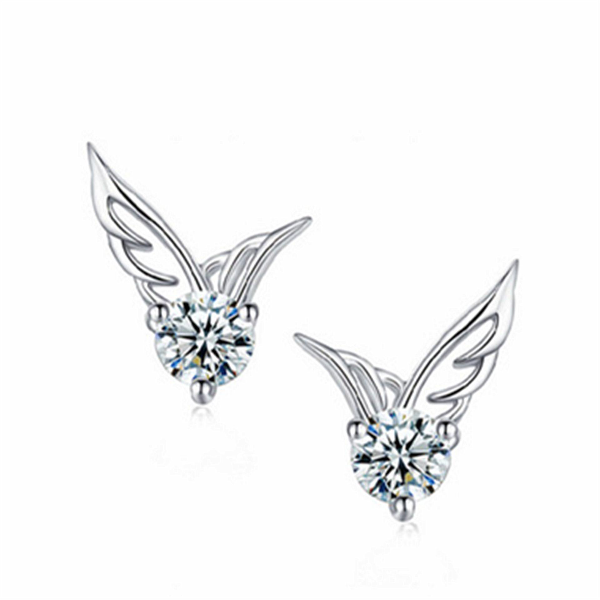 

Серьги-пусеты «Крылья ангела» с серебряным покрытием для женщин