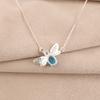 Natutral Swiss Blue Topaz Gemstone 925 Sterling Silver Jewelry Zircon Pendant CZP-12-12