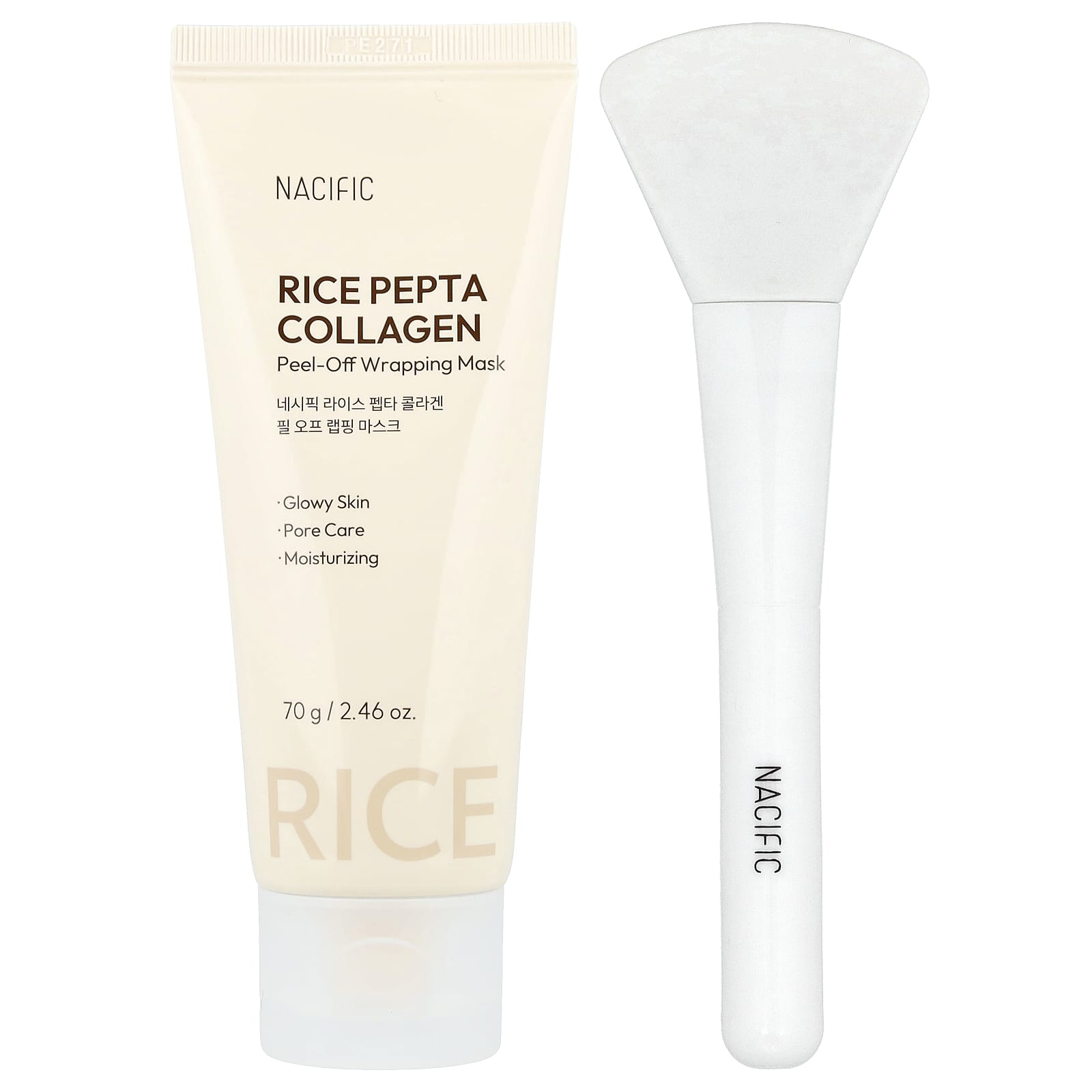 Nacific Rice Pepta Collagen Peel-Off Wrapping Beauty Mask, 70g (2.46oz)