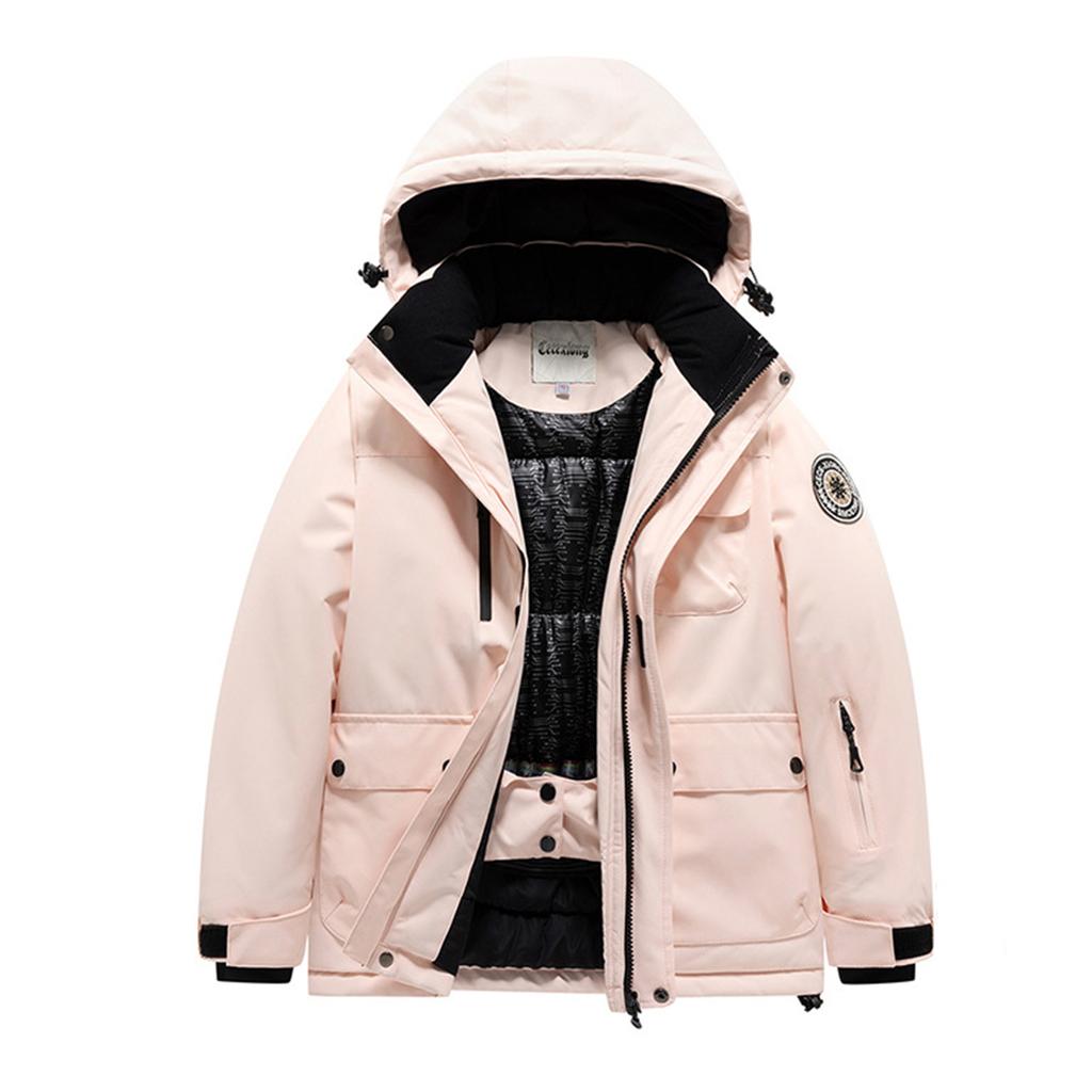 Children's Fashion Skiwear Set Boys' And Girls' Thickened Waterproof Warm Ski Jacket