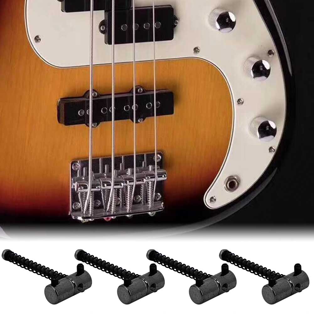 4PCS Electric Guitar Bass Bridge Saddles Replacement Musical Instrument Accessories