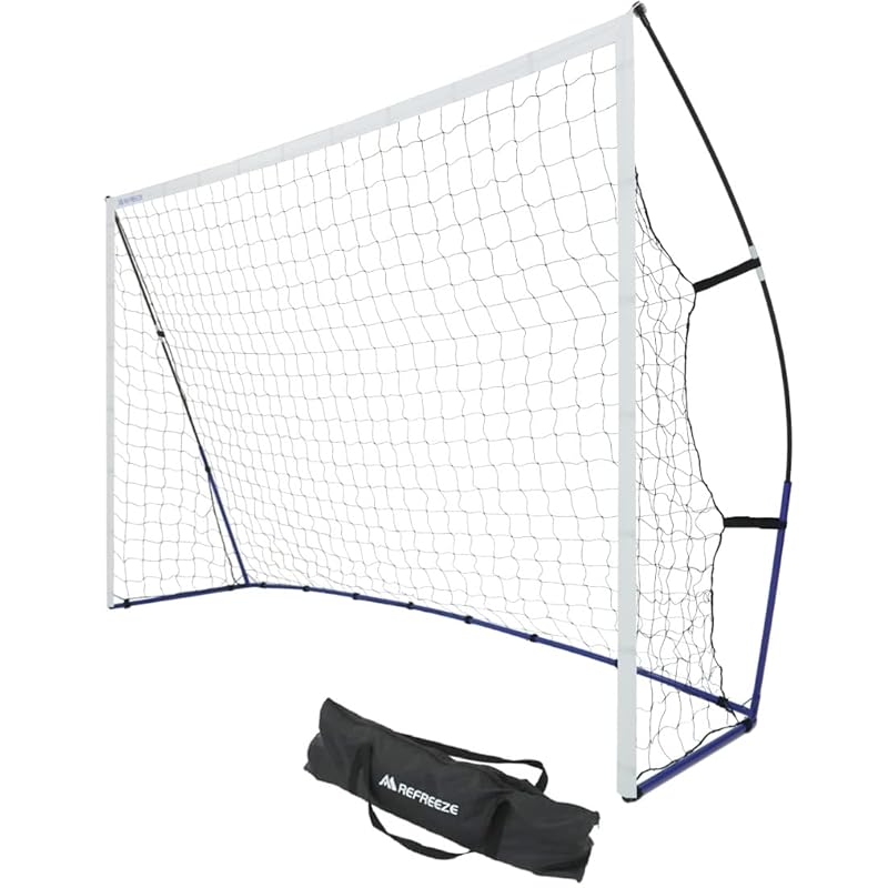REFREZE 3x2m Portable Futsal Goal with Storage Bag, Soccer Goal for Futsal, Mini Games, Competitions, Practice, and Training