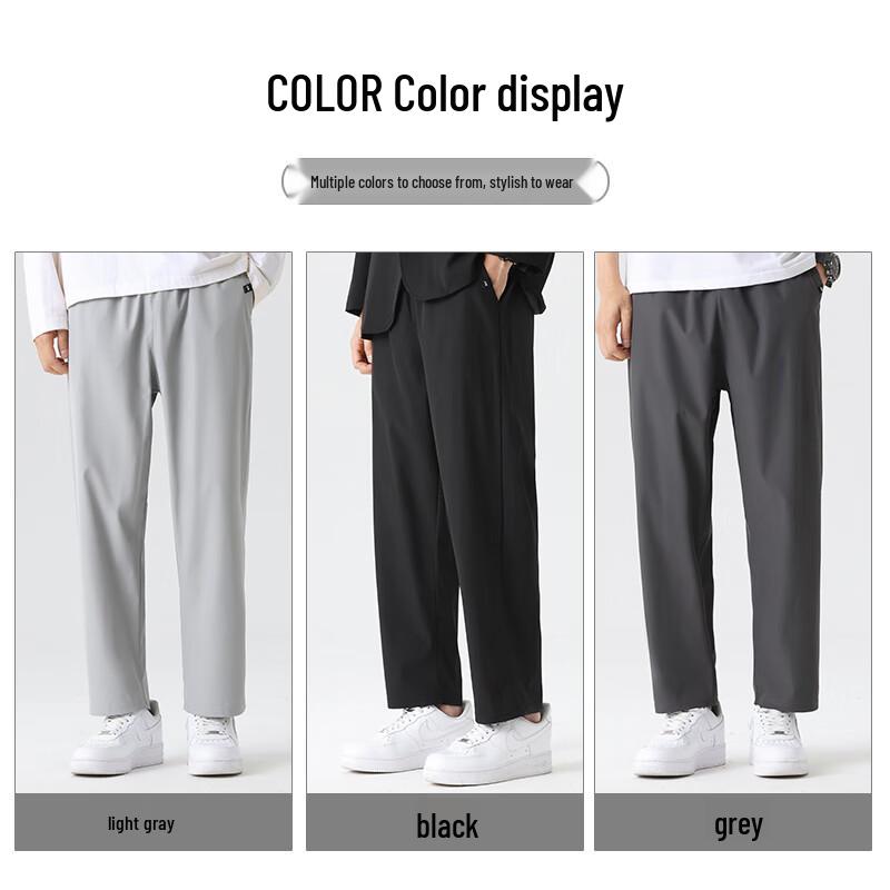 Jeanswest Men's Casual Straight-Leg Trousers
