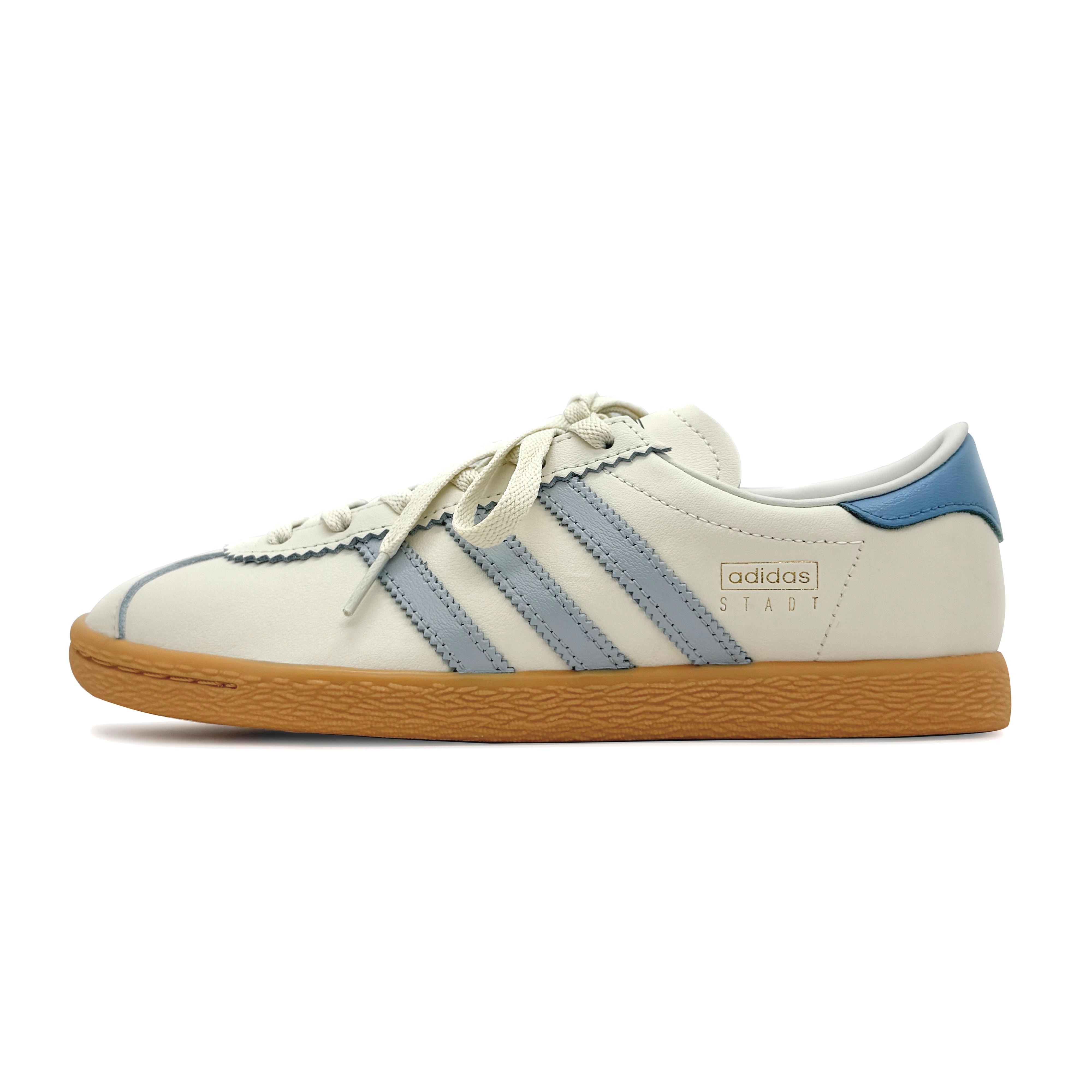 

Adidas Originals Stadt Abrasion Resistant Low top Skateboard Shoes Unisex Beige White Blue JR8311(Team191-) 38