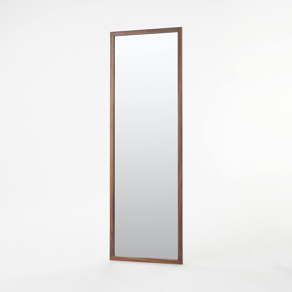 MUJI Wall-Mounted Furniture Mirror, Walnut, Medium, 32.5cm Wide X 2cm Deep X 100cm High, Product Number 44505175