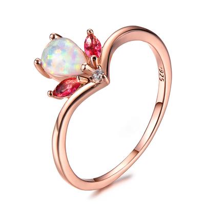 European and American Style Rose Gold Ring Exquisite and Simple Ring