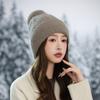 Hat Women's Winter Cycling Fleece Thickened Warm Wool Hat Ear Protector Knitted Hat