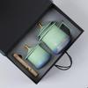MULTIPOTENT Forbidden City Auspicious Crane Ceramic Tea Set & Sandalwood Gift