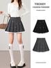 2026 Spring Women's High-Waist Sweet Butterfly Embroidery Pleated Short Skirt
