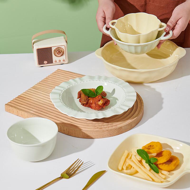 Zhishi Cream Style Ceramic Tableware Set