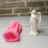 3D Winged Girl Silicone Molds Epoxy Resin Molds for Candle Soap Making Fondant Silicone Mould for Candy Chocolate Baking