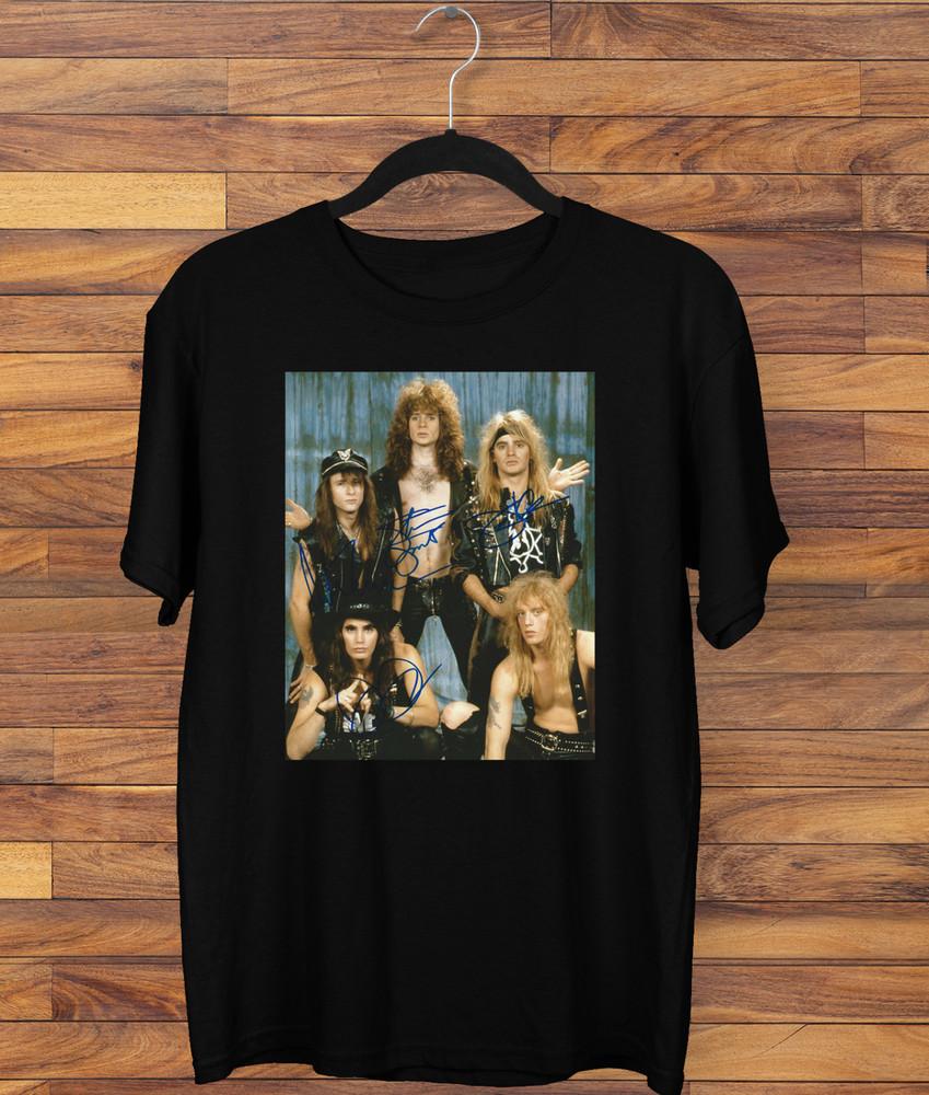 SALE Warrant Band Unterschriebenes T-Shirt Schwarz Kurzarm Alle Größen Unisex T-Shirt