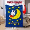 Miffy London Custom Name Blanket Suitable All Seasons Soft Comfortable Sofa Office Home Blanket Soft And Comfortable Camping Trip