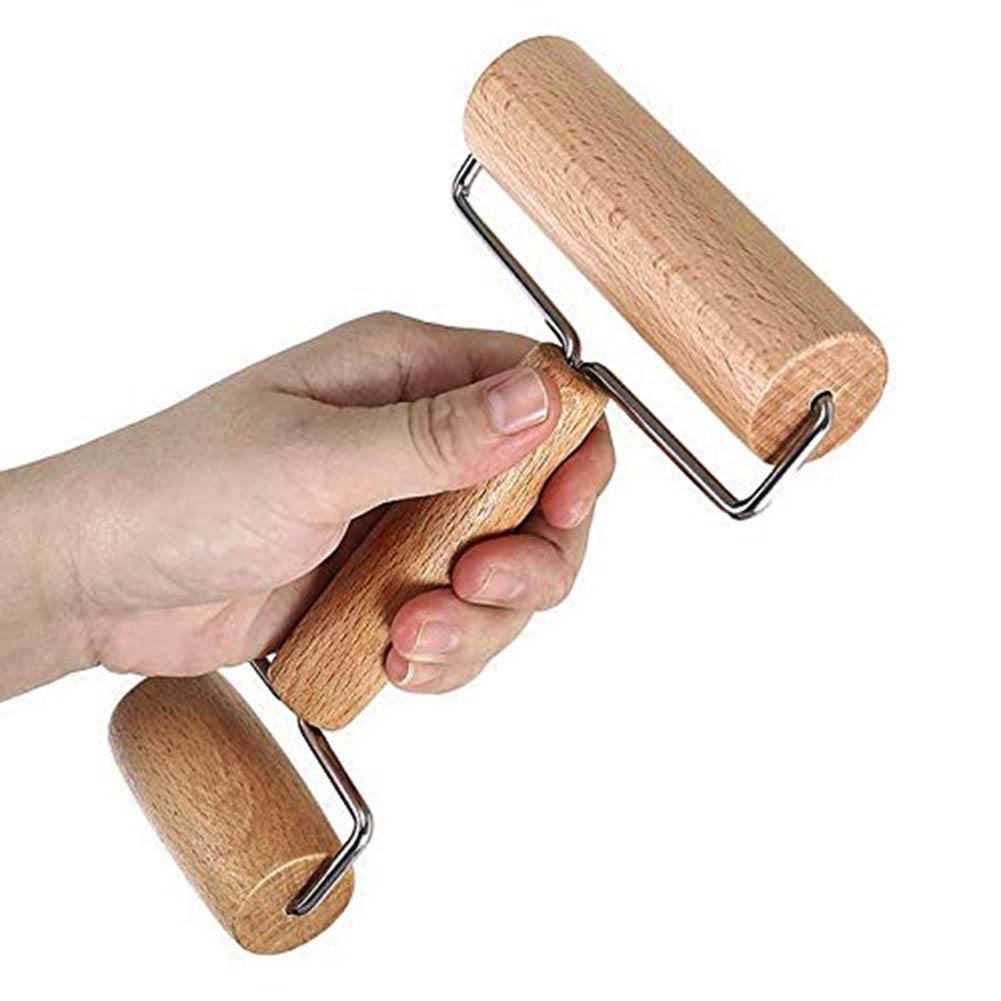Wooden Rolling Pin Pizza Dough Roller Double Headed Wooden Rolling Pin
