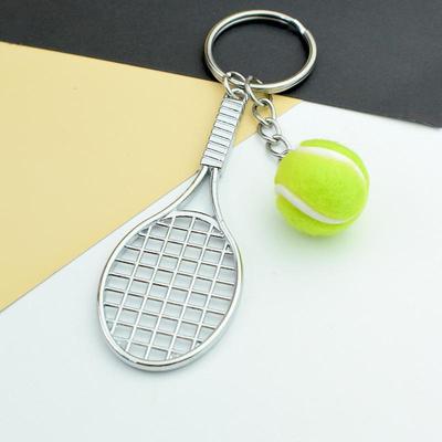 Creative Tennis Keychain Mini Sports Pendant - School Prize or Small Gift