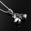 Modische Herren Boxhandschuh Anhänger Kette Halskette Fitness Sport Schmuck Geschenk