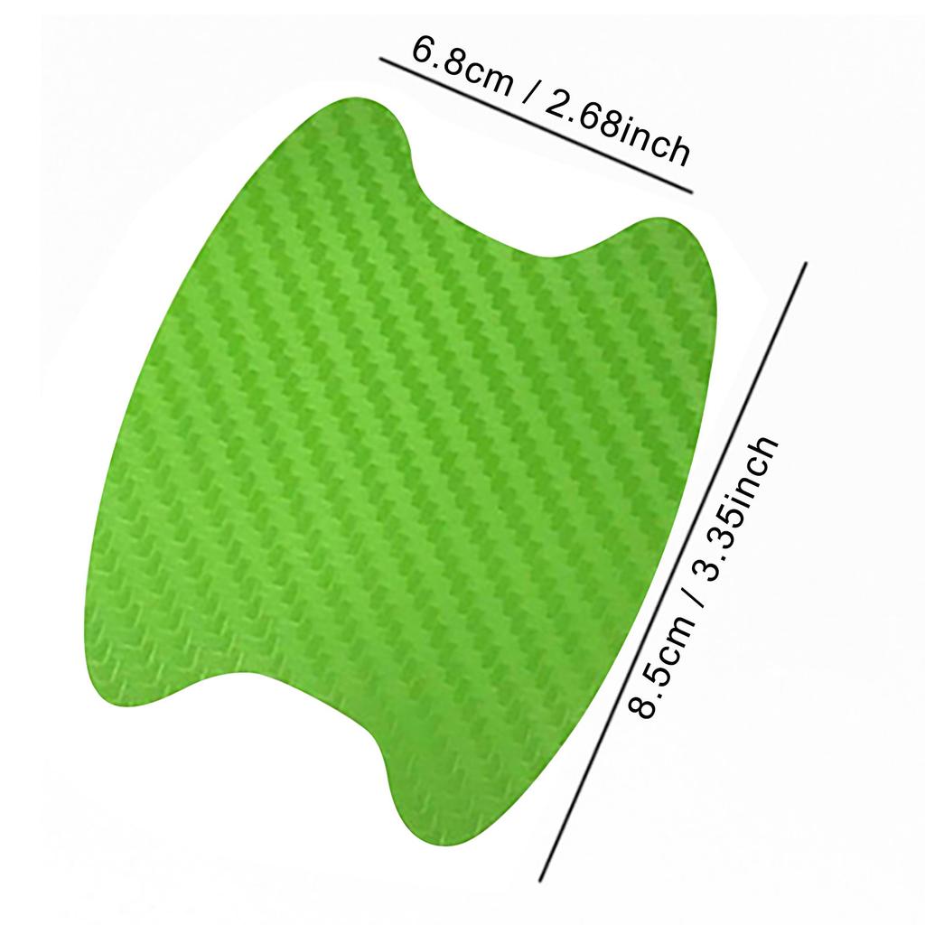 8pcs Handle Stickers Car Door Handle Car Stickers Protective Film Carbon Fiber