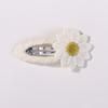 Yalun Jewelry Popular Daisy Bb Clip Small Printed Hair Accessories Daily Fabric Handmade Hairpin 4572