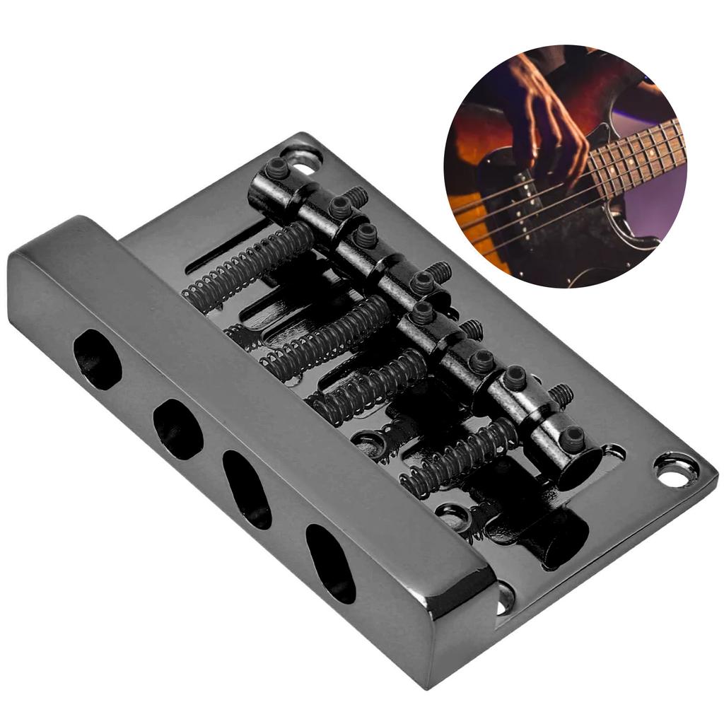 4 Strings Bass Bridge Tailpiece Thickened Electric Box Guitar Plate Instrument Accessories 85mm
