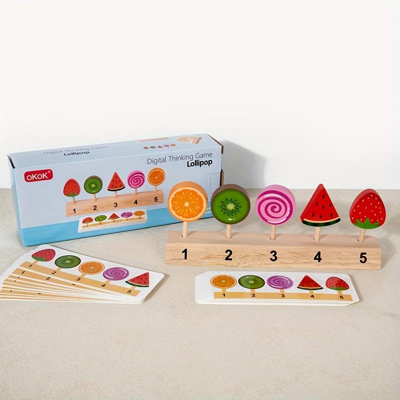 Montessori Kolorowe Zabawki do Sortowania i Rozpoznawania dla Dzieci Zabawka Udawana Żywność Gra w Dopasowywanie Lody i Lizaki Myślenie Logiczne