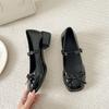 2025 Spring Autumn Women Mary Jane Shoes Fashion Butterfly-knot Shoes Casual Low Heel Dress Street Style Shoes