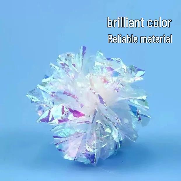 

Мячик-шуршалка для кошек: Игрушка для самостоятельной игры, устойчивая к укусам, для прорезывания зубов и снятия скуки у котят 5.5cm