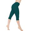 Womens Low Waist Yoga 34 Capri Pants Fitness Sports Gym Basic Leggings Shorts