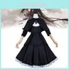 Puella Magi Madoka Magica Akemi Homura Cosplay Kleid aus Polyesterstoff für Anime Rollenspiele