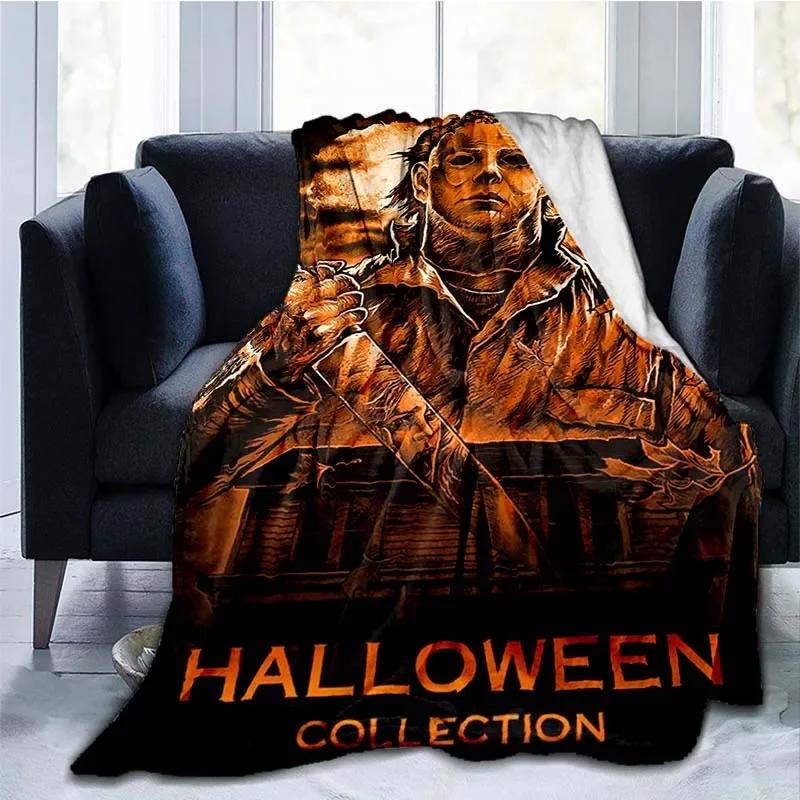 Michael Myers Blanket Super Soft Plush Flannel Blanket Living Room Bedroom Sofa Blankets for Beds Blanket Gift